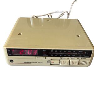GE Spacemaker Clock Radio Intercom Model 7-4295A